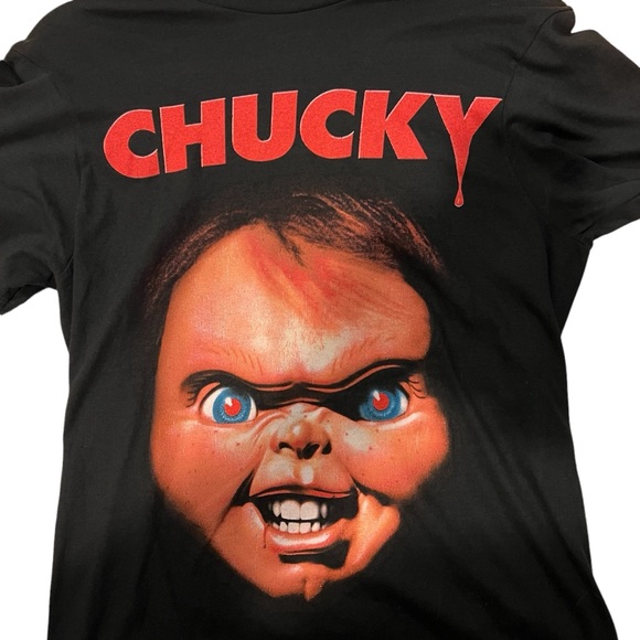 Black Chucky t-shirt Size Small on a Chucky Tag - Picture 1 of 5